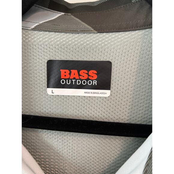 Bass Outdoor size large plaid button down shirt performance - Picture 2 of 3